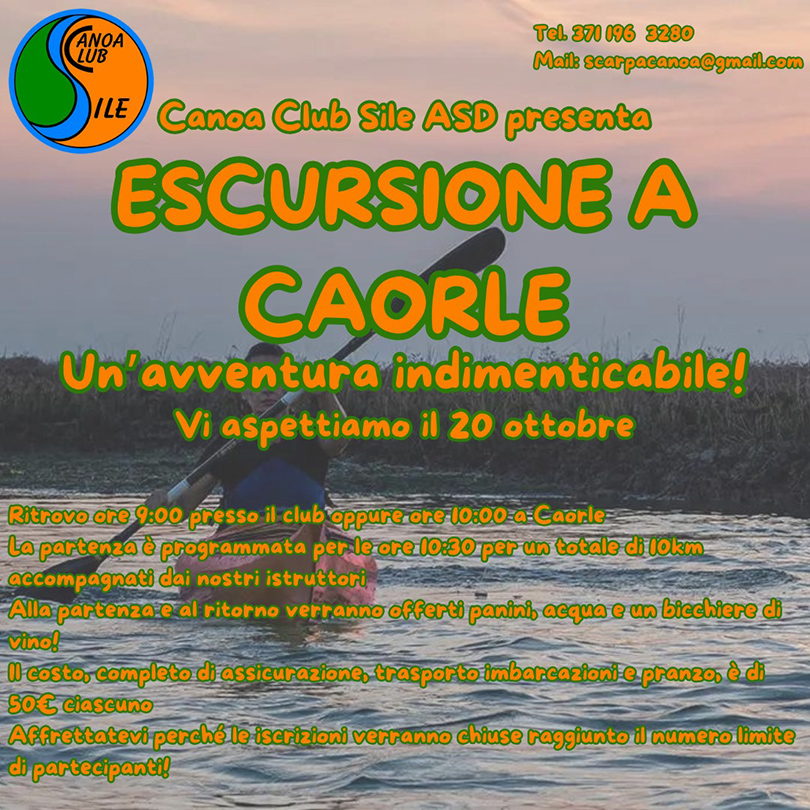 Canoa Club Sile - Escursione a Caorle 2024